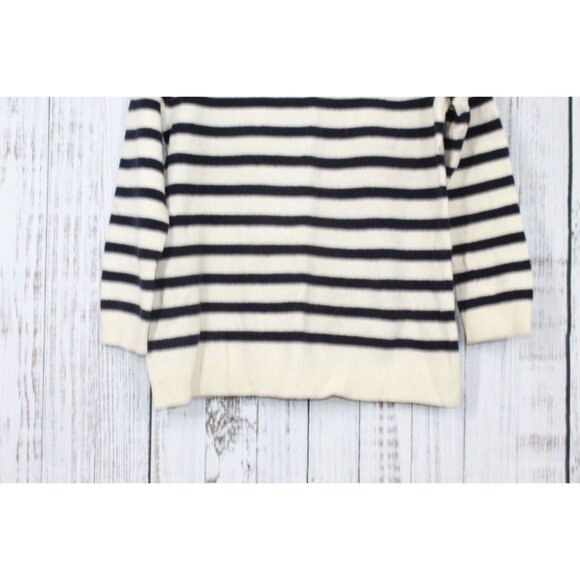 LL Bean Signature Wool Blend Sweater Pullover Cream Size Large - Picture 3 of 9